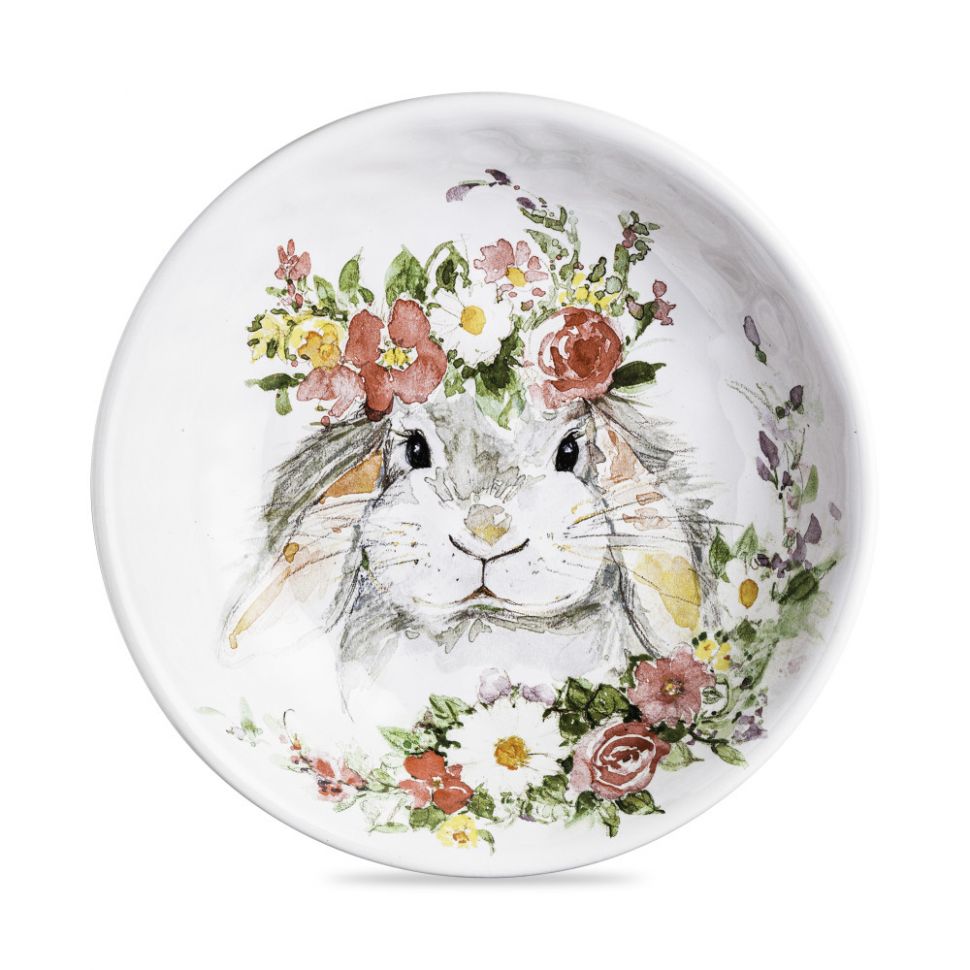 Тарелка суповая «Милый кролик», диаметр: 23 см, материал: керамика, декор, фото 1