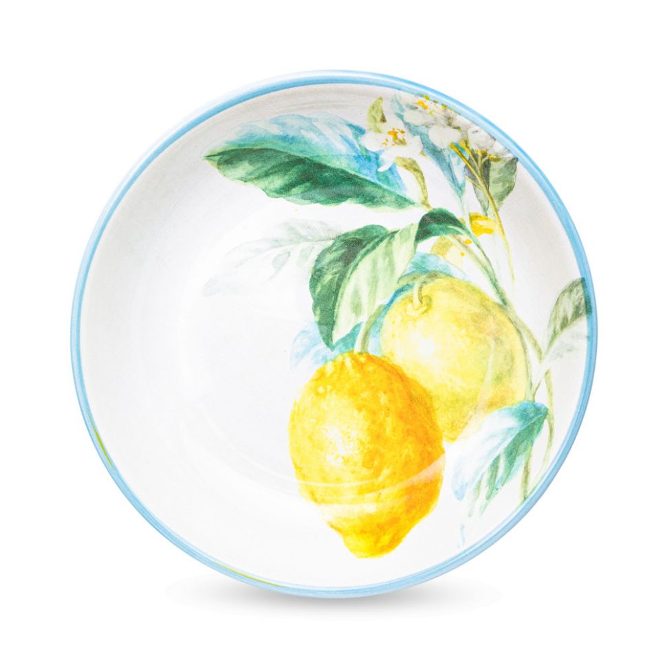 Тарелка суповая «Лимоны», диаметр: 23 см, материал: керамика, декор, серия фото 1