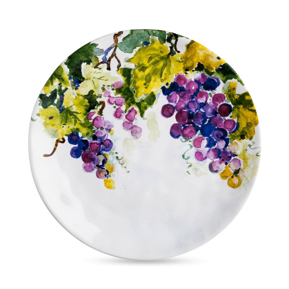 Тарелка закусочная «Амброзия Виноград», диаметр: 23 см, материал: керамика фото 1