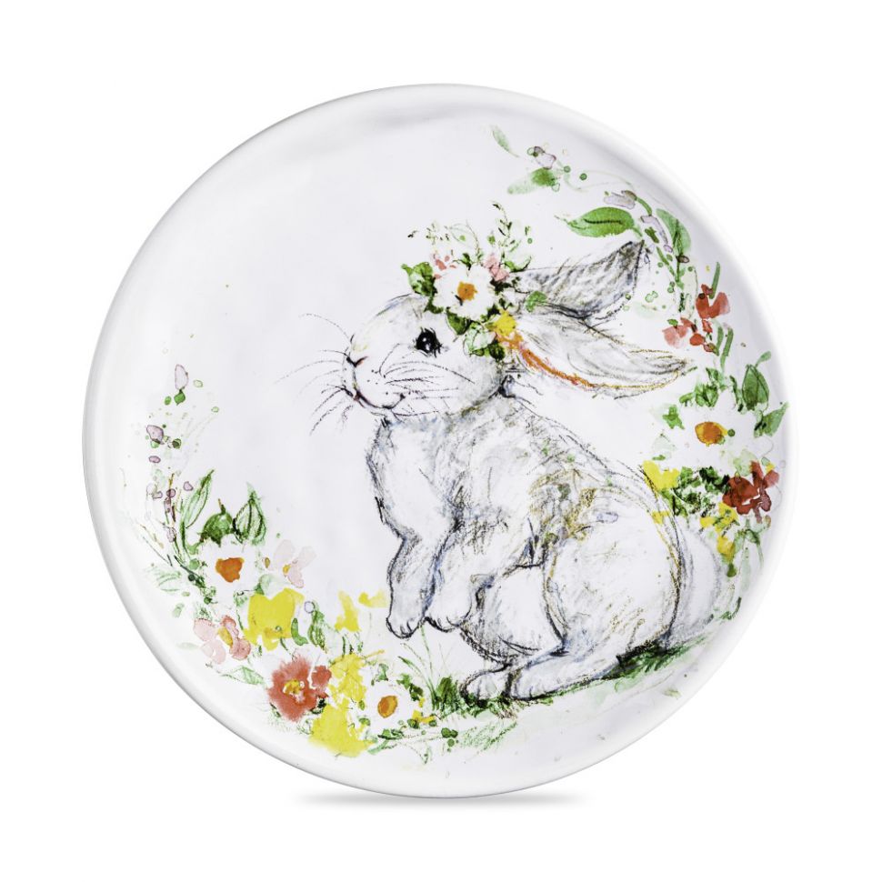 Тарелка обеденная «Милый кролик», диаметр: 28 см, материал: керамика, деко фото 1