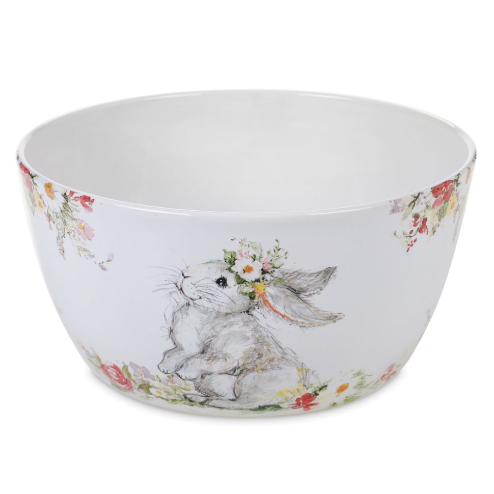 Салатник «Милый кролик», диаметр: 28 см, материал: керамика, декор, серия  фото 1